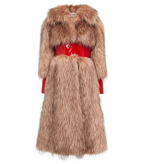 gucci fake fur boa